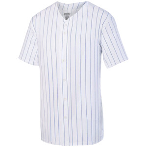 Pinstripe Full-Button Jersey