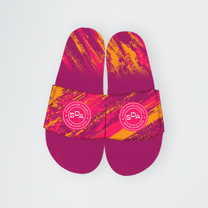 All Ages Full-Out Slide Velcro Sandal with Soleprint